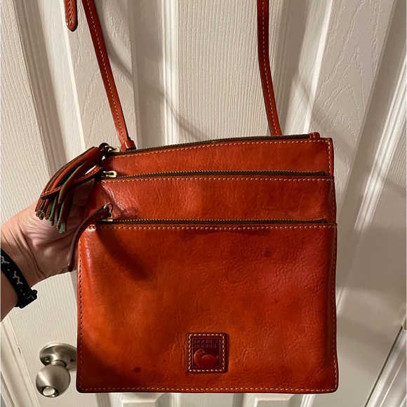 Dooney & Bourke Leather Triple Zip Crossbody - Picture 3 of 7